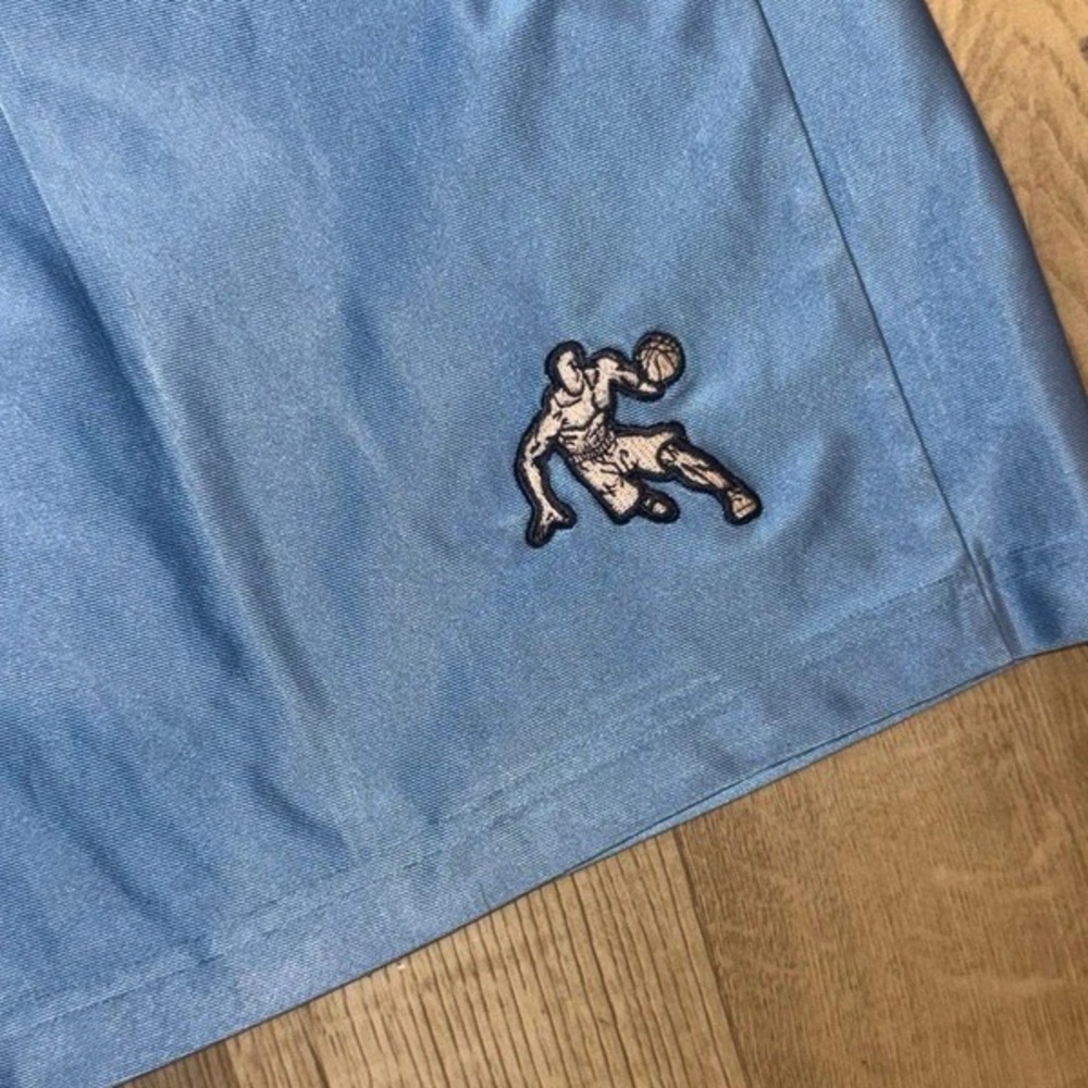 And1 Light Blue Mesh Drawstring Athletic Shorts - Picture 3 of 5